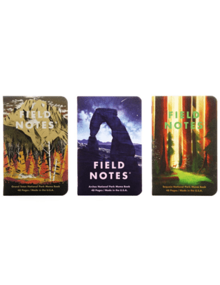 Field Notes National Parks D: Grand Teton, Arches, Sequoia (Graph paper) FNC-43d - KNIFESTOCK