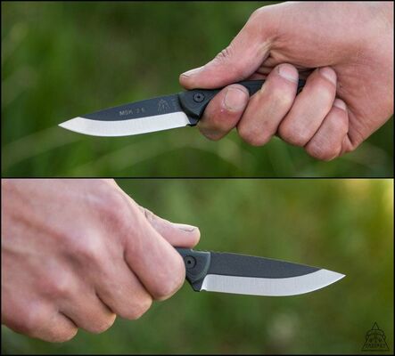 TOPS KNIVES Mini Scandi Couteau Vert/Noir G-10 MSK-GB - KNIFESTOCK