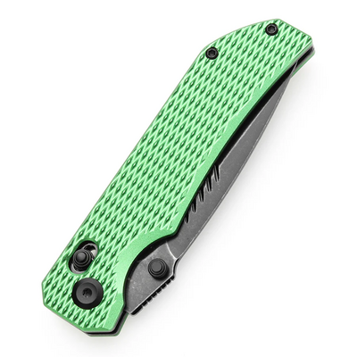 TENABLE KNIVES Eaglestrike Blackwash Nitro-V 0.118&quot; / 3.0mm Green Anodized Aluminum T1095V3 - KNIFESTOCK