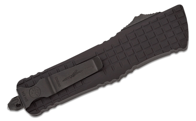 Microtech COMBAT TROODON DELTA FRAG SHADOW FLUTED DLC HAREWARE NICKEL BORON - KNIFESTOCK