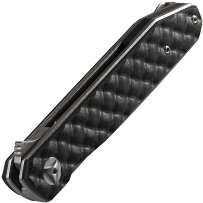 COUTEAU PLIANT BLACK FOX RELOADED MANCHE G10 NOIR LAME SATINÉE 440C - KNIFESTOCK