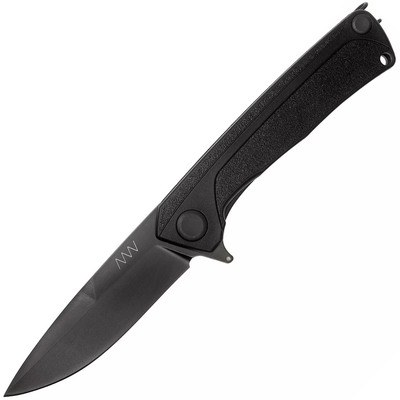 ANV Knives Z100 DLC black/Plain edge, GRN black - KNIFESTOCK