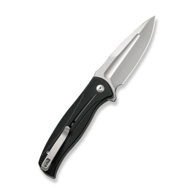 CIVIVI Incindie Black G10 HandleStonewashed 14C28N BladeButton Lock C23053-3 - KNIFESTOCK