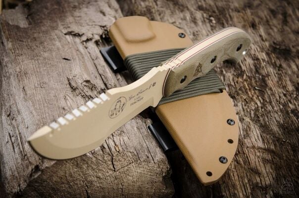 Tops Knives Tom Brown Tracker Tan TPTBT01TAN - KNIFESTOCK