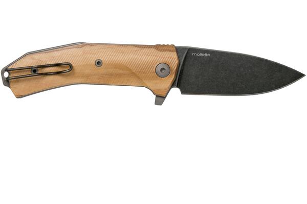 Lionsteel Liner Lock Sleipner Blade PVD+SW blade, OLIVE WOOD handle, IKBS KUR BUL - KNIFESTOCK