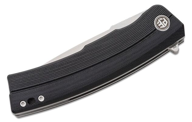 Petrified Fish PFP02 Magazine Satin D2 Black G10 PFP02D - KNIFESTOCK