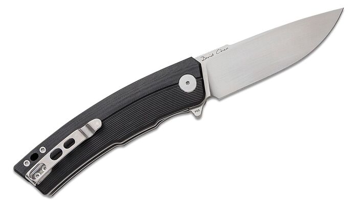 Petrified Fish PFP02 Magazine Satin D2 Black G10 PFP02D - KNIFESTOCK