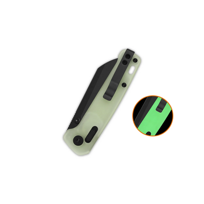 QSP Knife Penguin Glyde  14C28N, black, resin, Glyde lock QS130GL-H2 - KNIFESTOCK