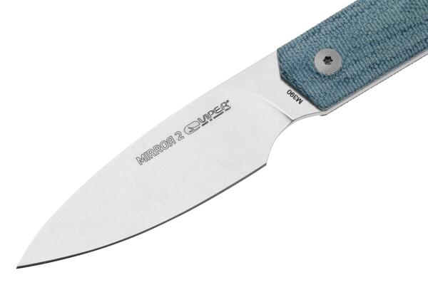 Viper Coltello a lama fissa di 4 mm di spessore, in acciaio M390 finitura stonewash - KNIFESTOCK