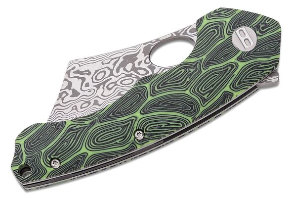 Bestech SKIRMISH Damascus G10 Black+Green BL07C - KNIFESTOCK