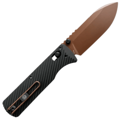 Vosteed Vombat  M390 Copper Dune Aluminum Black A4107 - KNIFESTOCK