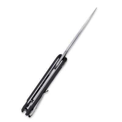 KUBEY Mizo Liner Lock Front Flipper Zavírací Nůž Černá Rukojeť G10 KU2101A - KNIFESTOCK