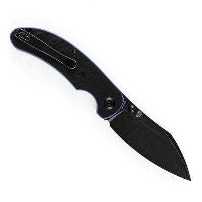 Kansept Nesstreet Black Stonewashed 154CM Blue and Black G10 Handles T1039A4 - KNIFESTOCK