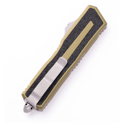 Microtech SCARAB II GEN III D/E APOCALYPTIC PART SERRATE OD GREEN 1280-11APOD - KNIFESTOCK