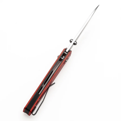TENABLE KNIVES Beaver Stonewashed Nitro-V 0.125&#039;&#039;/3.2mm Dark Red Anodized Aluminum T1105V3 - KNIFESTOCK