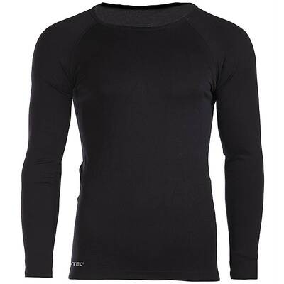 Mil-Tec LANGARMSHIRT SPORTS noir L/XL 11233002-003 - KNIFESTOCK