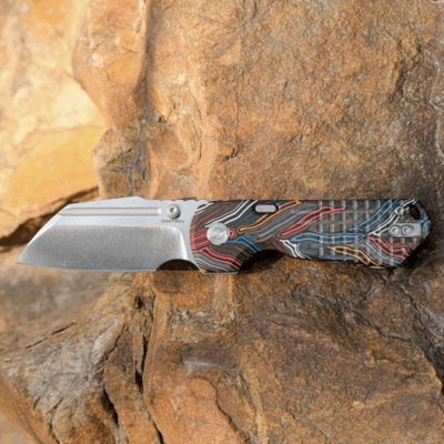 Vosteed Hedgehog S35VN Satin &amp; Brushed Magpie+GT-Mascus A1307 - KNIFESTOCK