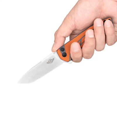 Oknife Mettle (portocaliu) 154CM G10 Cuțit de închidere 8 cm - KNIFESTOCK