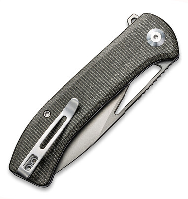 CIVIVI Riffle Stonewashed Donkergroene Micarta C2024C - KNIFESTOCK
