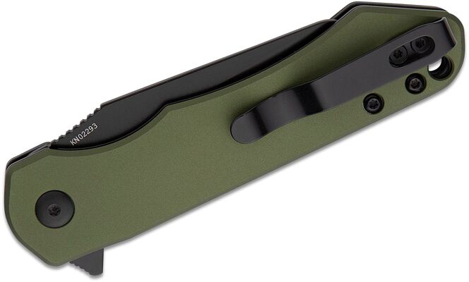 Oknife 154CM, aluminiu, verde OD Freeze (mâner din aluminiu verde OD) cuțit de închidere 8,4 cm - KNIFESTOCK