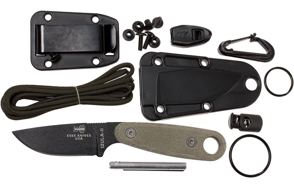 ESEE Knives Izula II Kit black, IZULA-II-B-KIT - KNIFESTOCK