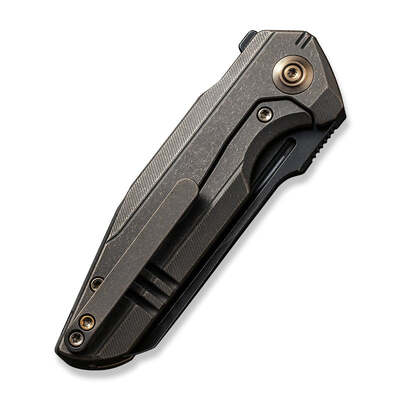 WE StarHawk Bronze Titanium Handle Black Stonewashed CPM 20CV Blade WE21017-2 - KNIFESTOCK