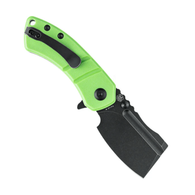 Kansept Korvid M Black TiCn Coated 154CM Grass Green G10 T2030A8 - KNIFESTOCK