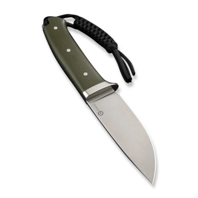 CIVIVI Cloud Peak OD Green G10 Handle With Nickel-Silver Guard Satin Finished Nitro-V - KNIFESTOCK