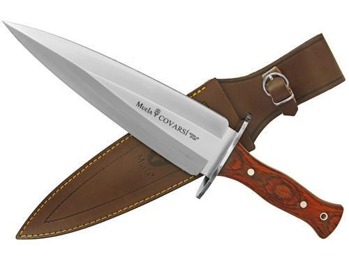MUELA 235mm blade, full tang, coral pressed wood, stainless steel guard     COVARSI-24R - KNIFESTOCK