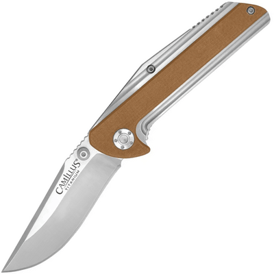 CAMILLUS SEVENS / 7&quot; OVERALL / TITANIUM BONDED / AUS-8 / COYOTE BROWN CAM-19196 - KNIFESTOCK