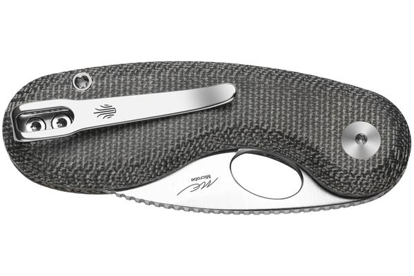 Kizer Microbe 14C28N, Satin, Norplex UltreX™ Micarta V2742A2 - KNIFESTOCK