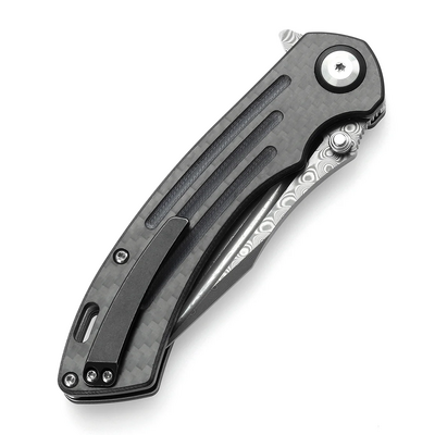 KANSEPT Pretatout Damascus 0.137&#039;&#039;/3.5mm Carbon Fiber,G10 K1032D3 - KNIFESTOCK