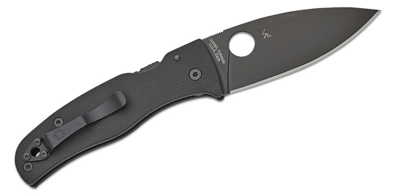 Spyderco Bodacious Black G-10 Black Blade Reveal 14 C263GPBK - KNIFESTOCK