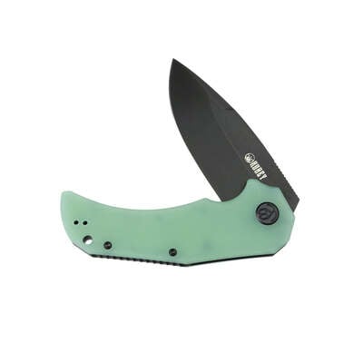 Kubey Mikkel Willumsen Design Bravo one Folding Knife Jade G10 Handle KU319C - KNIFESTOCK