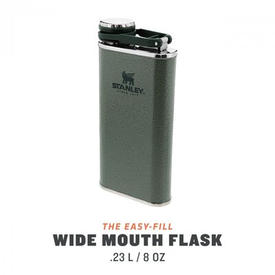 STANLEY The Easy Fill Wide Mouth Flask .23L 8oz Green - KNIFESTOCK