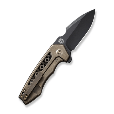 WE Knife Harpen Bronze Titanium Handle WE23019-3 - KNIFESTOCK