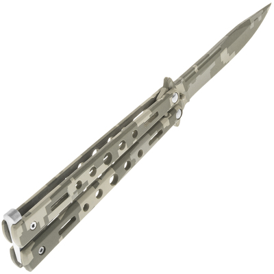 JKR BUTTERFLY KNIFE BLADE 10cm Desert Camo JKR721 - KNIFESTOCK