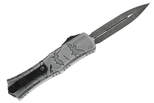 Microtech Hera® II Mini D/E Signature Series Brushed Metal Bats Standard 1702M-1 - KNIFESTOCK