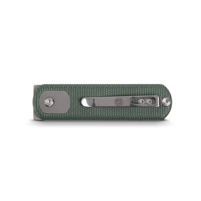 Vosteed Corgi Pup 14C28N Stonewash Green Micarta A0720 - KNIFESTOCK