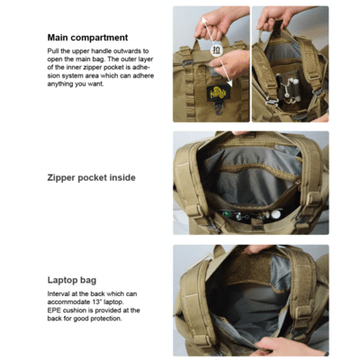 Magforce Platypus Backpack - 500D Tan #A0555T - KNIFESTOCK