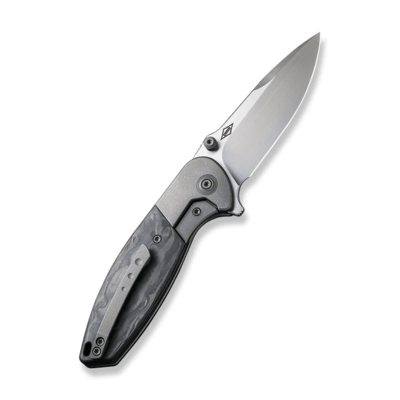 We Knife Nitro Mini Gray Titanium Handle With Marble Carbon Fiber Inlay WE22015-1 - KNIFESTOCK