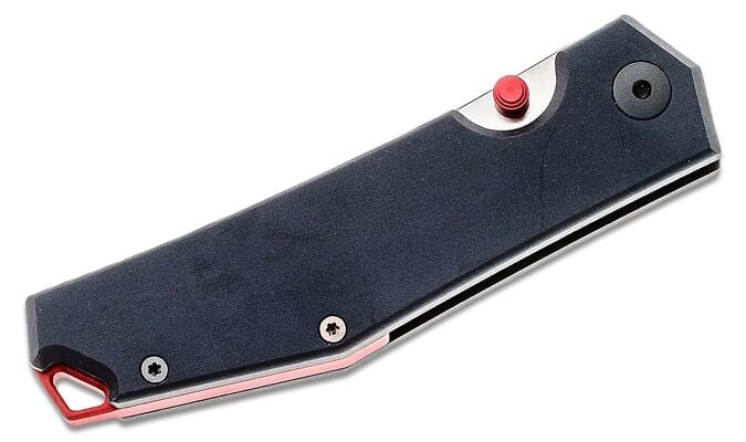 GIANT MOUSE ACE Clyde,(NEW) Blk Aluminum with Red Alu backspacer and thumbstud - KNIFESTOCK