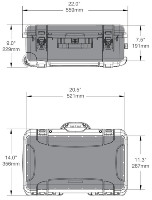 Nanuk 935 Case w/lid org./foam - Yellow 935S-050YL-0A0 - KNIFESTOCK