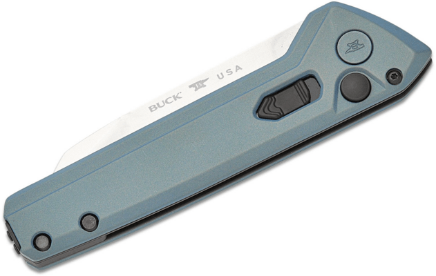 Buck Deploy, Wharncliffe Blade, Auto, Blue BU-0838BLS - KNIFESTOCK