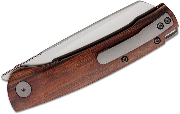 Petrified Fish PFE04 Scholar Satin 154CM Desert ironwood PFE04IWO - KNIFESTOCK