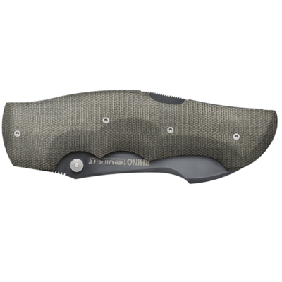 Viper Rhino-1 Dark Stonewashed, Green Canvas Micarta V5905CV - KNIFESTOCK