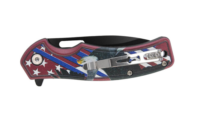 Camillus AMERICAN PIE? ZESTAW KOMBO / 6,02&quot; CAŁKOWITA / 2,57&quot; DROP POINT/CLIP POINT - KNIFESTOCK