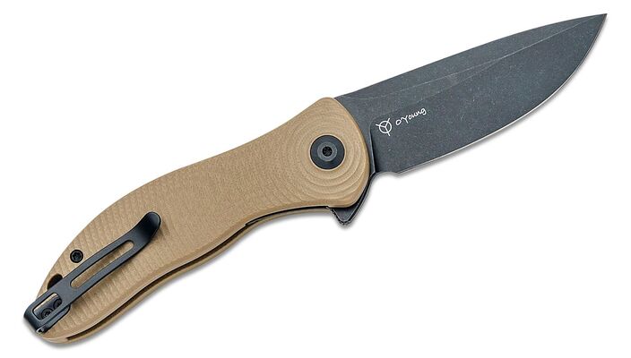 CIVIVI Synergy3 Tan G10/Black Stonewashed Nitro-V C20075D-2 - KNIFESTOCK