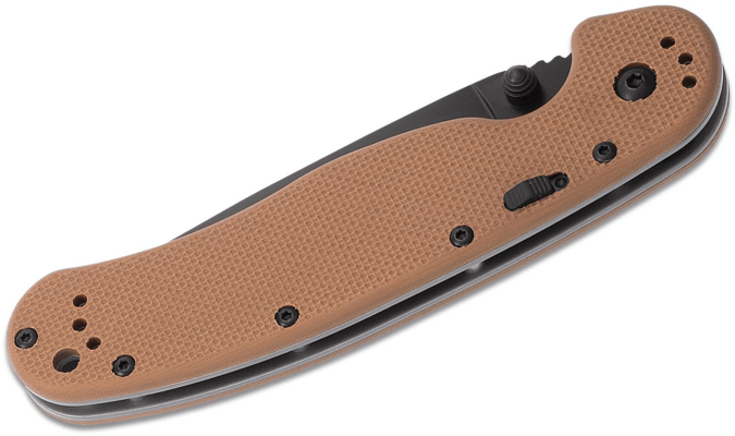 Ontario RAT IA Linerlock A/O Tan ON8871TN - KNIFESTOCK