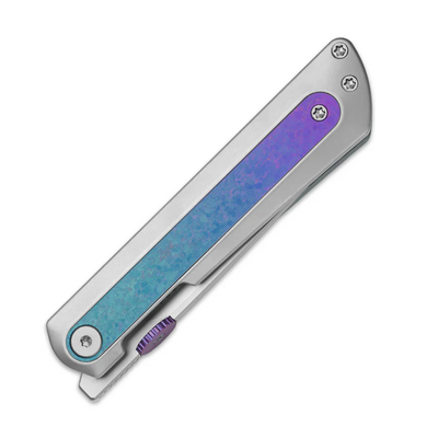 Kizer Quoll S45VN, Stonewash, Ti&amp;Crystalized Titanium Ki3733A2 - KNIFESTOCK